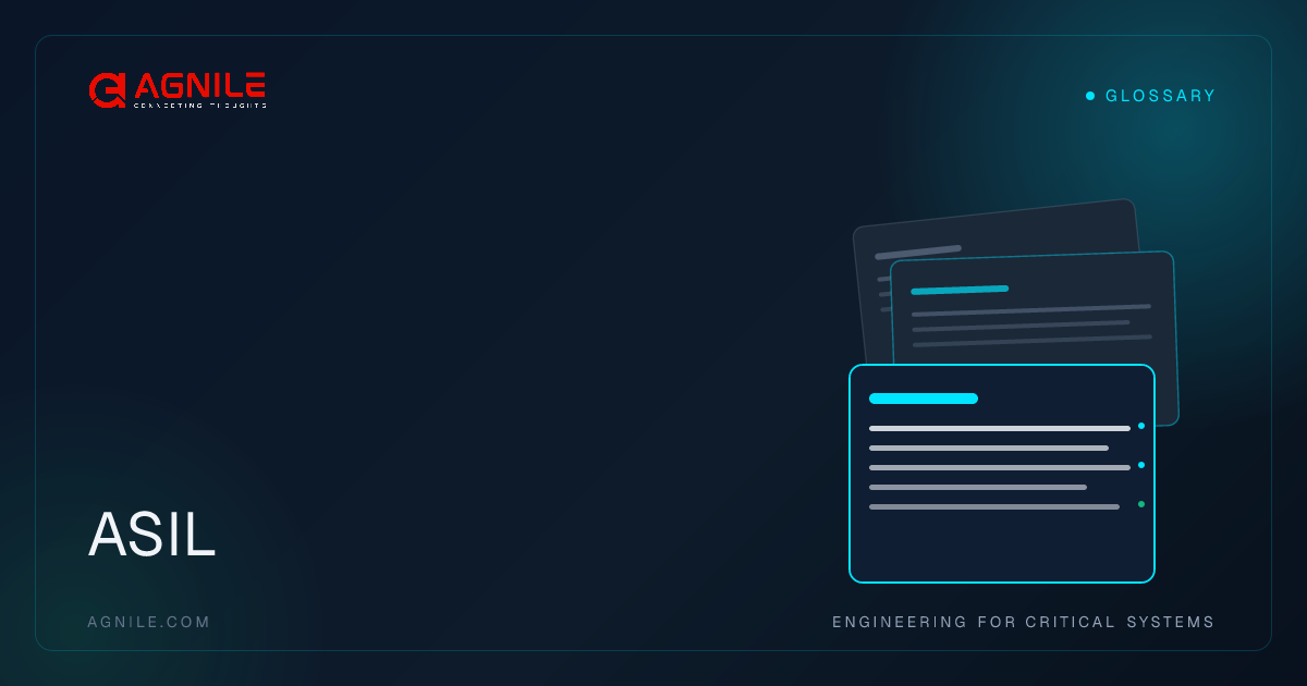 ASIL — Meaning & Definition | Agnile Glossary | Agnile Technologies