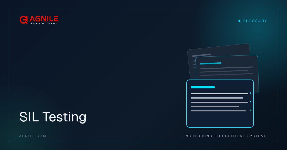 SIL Testing — Meaning & Definition | Agnile Glossary | Agnile Technologies